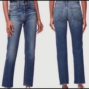 Frame Denim Le Sylvie Slender Straight Style Jeans Halston Wash Vintage, 25”